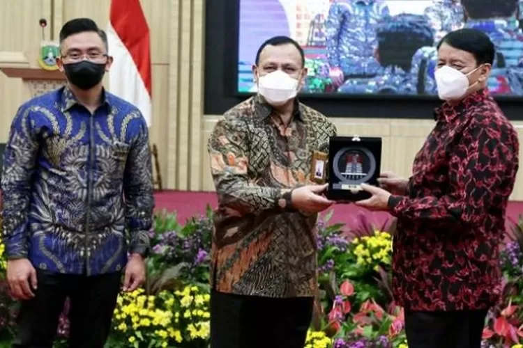 Ketua KPK Firli Bahuri saat di Pendopo Gubernur Banten. (Foto: Titiknol)