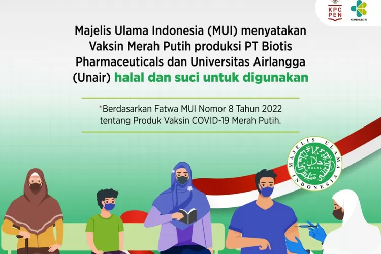 MUI menjamin vaksin Merah Putih suci dan halal. (laman mui.or.id)