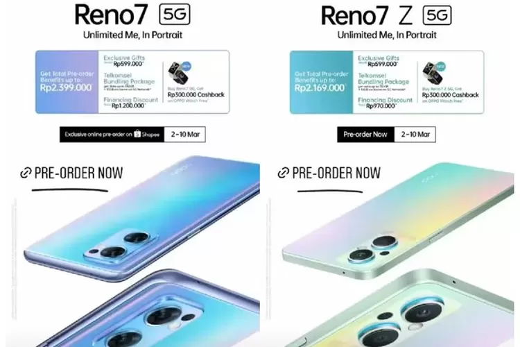 HP Oppo Reno 7 5G dan Oppo Reno 7z 5G Resmi Dirilis di Indonesia (Tangkapan Layar Akun Instagram Resmi @oppoindonesia)