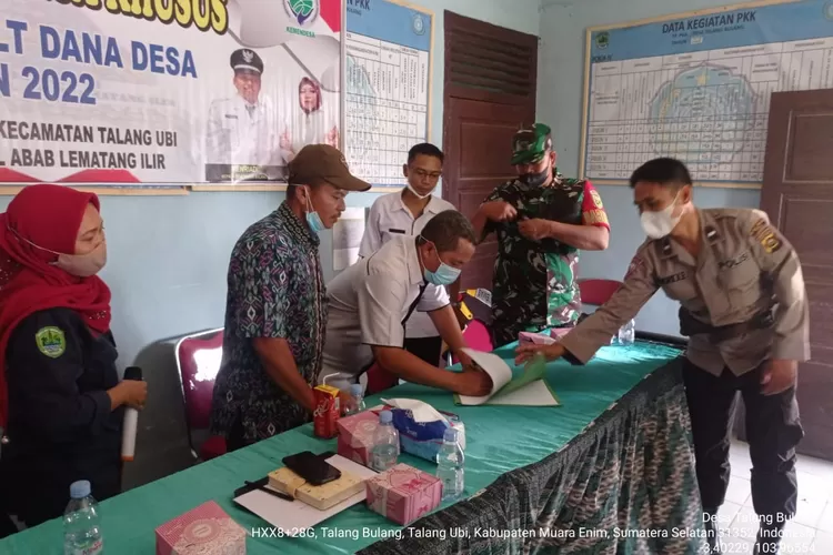 Desa Talang Bulang menggelar musyawarah penetapan BLT DD (Klikanggaran/Budi_S)