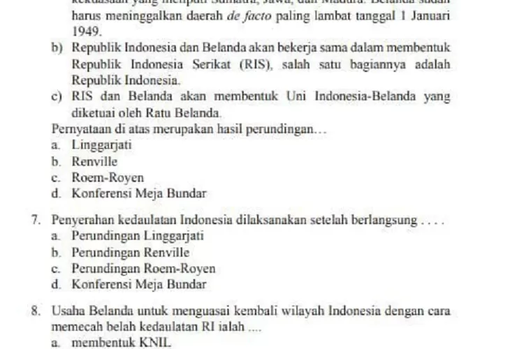 Kunci Jawaban IPS Kelas 9 SMP Halaman 284 285, Indonesia Dari Masa ...