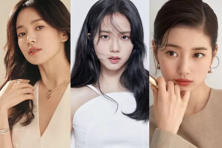  Kolase Foto Song Hye Kyo, Jisoo BLACKPINK, dan Suzy yang Termasuk Kedalam 15 Aktris Korea Tercantik Tahun 2022