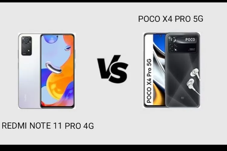 Perbandingan Spesifikasi HP Redmi Note 11 Pro 4G dan HP POCO X4 Pro 5G (Tangkapan Layar Situs Gizmochina)