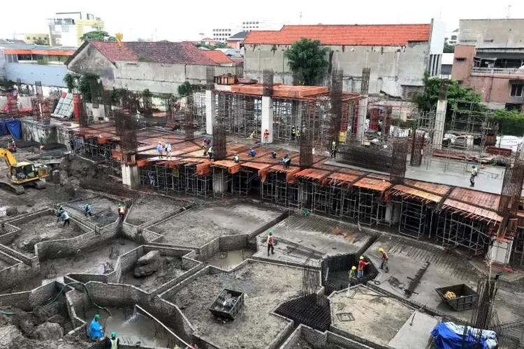 Pembangunan SRLand Properties Semarang di kawasan segitiga emas kota Semarang, yakni di Jl Pemuda, Jalan Imam Bonjol dan Jalan Gendingan Semarang menelan investasi sekitar Rp 1 triliun. (istimewa)