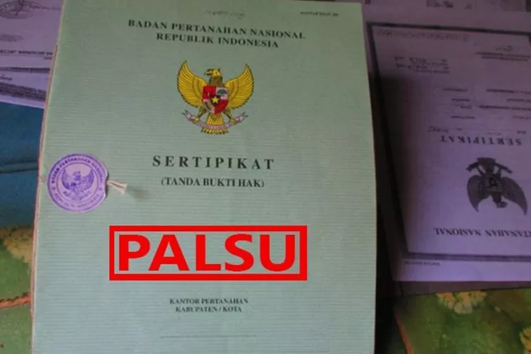 Jangan Tertipu! Begini Cara Membedakan Sertifikat Tanah Asli atau Palsu -  Harian Haluan