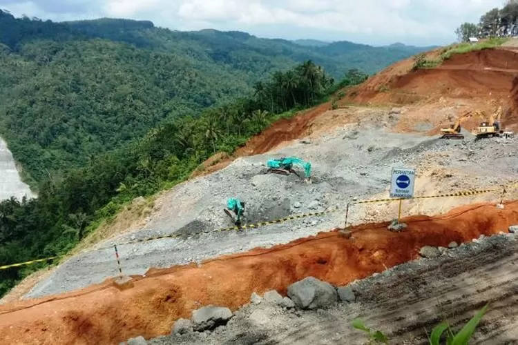 Lokasi pembangunan Bendungan Bener. ( Foto: dokumen PT Waskita Karya)