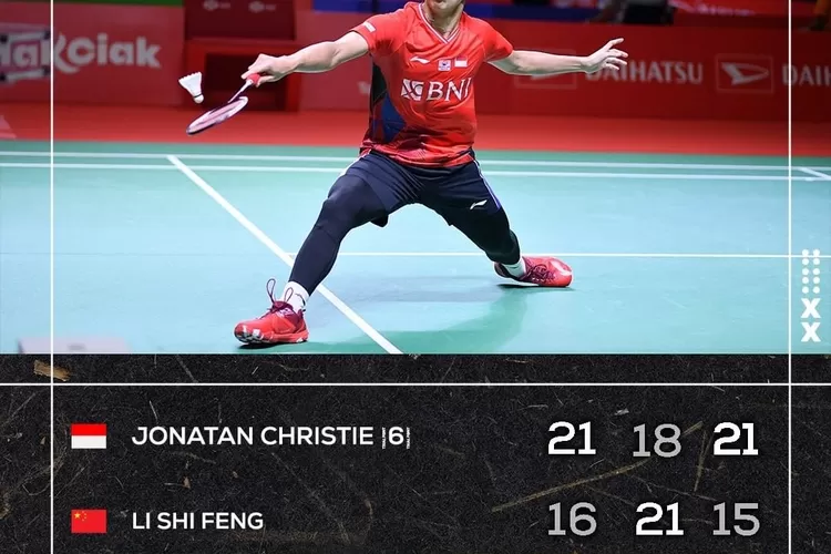 Jonatan Christie, dkk berhasil melaju ke babak 16 besar pada pertandingan German Open 2022. (Instagram @badminton.ina)