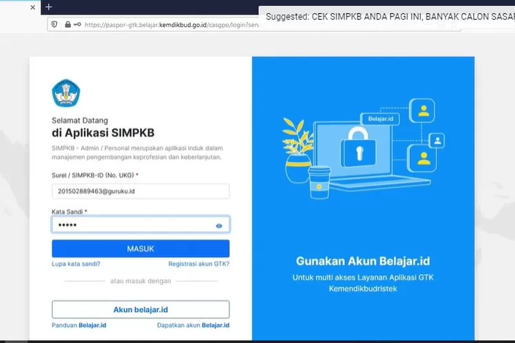 Cara Melihat Undangan Ppg Di Simpkb Persiapan Pendaftaran Ppg