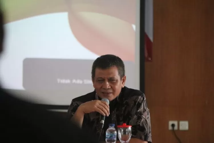 Wakil Ketua DPRD Jateng, Heri Pudyatmoko, saat menjadi nara sumber kegiatan Pemasyarakatan dan Revitalisasi Nilai Nilai Pancasila di Kecamatan Tembalang, Kota Semarang, Jumat 11 Maret 2022. (istimewa)