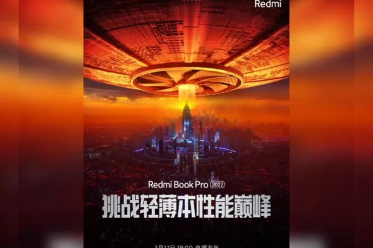 Poster Teaser Acara Peluncuran Laptop Xiaomi RedmiBook Pro 2022 Kini Telah Muncul (Tangkapan Layar Situs Gizmochina)