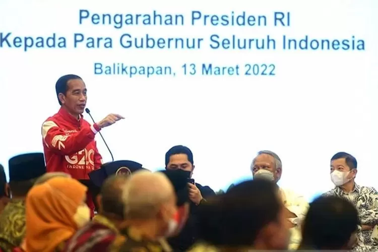Presiden Jokowi di hadapan para gubernur se Indonesia (Biro Pers Setpres)
