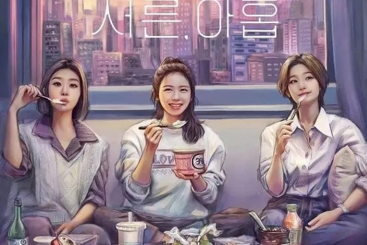 Gambar animasi drama Thirty, Nine yang dijual dalam bentuk NFT dan laku 3,9 juta Won dalam 8 menit.  (Foto: Instagram @arty_kona)