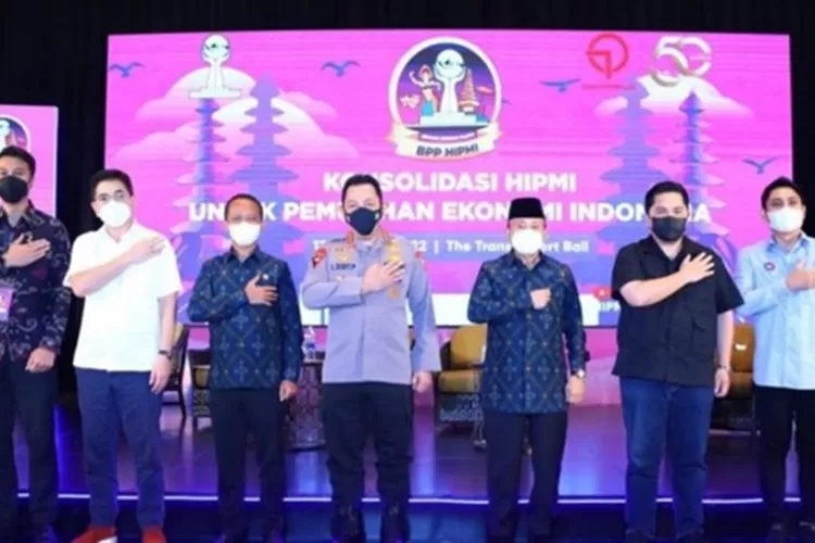 Kapolri Jenderal Listyo Sigit Prabowo saat menjadi pembicara di acara Sidang Dewan Pleno HIPMI pusat. (HIPMI)