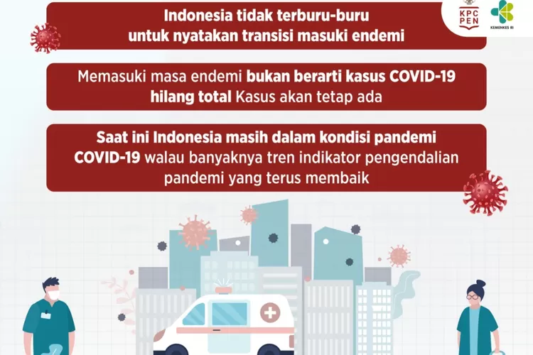 Indonesia tak buru-buru nyatakan transisi pandemi ke endemi. (laman kemkes.go.id)