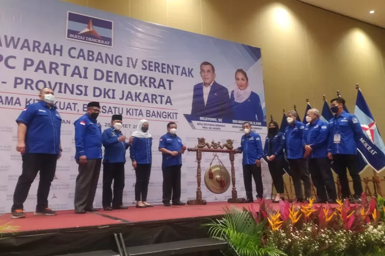 Pembukaan Muscab IV Partai Demokrat DKI secara serentak digelar di Hotel Sultan, Jakarta, Senin (28/3/2922) r (Jakarta Pemilu 2022)