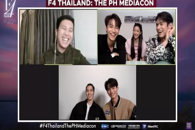 Jawaban Kocak Bright Vachirawit dan Win Metawin Saat Wawancara F4 Thailand The PH Mediacon Pada Tanggal 27 Maret 2022 (Tangkapan Layar Akun Youtube ABS &ndash; CBN Entertainment)