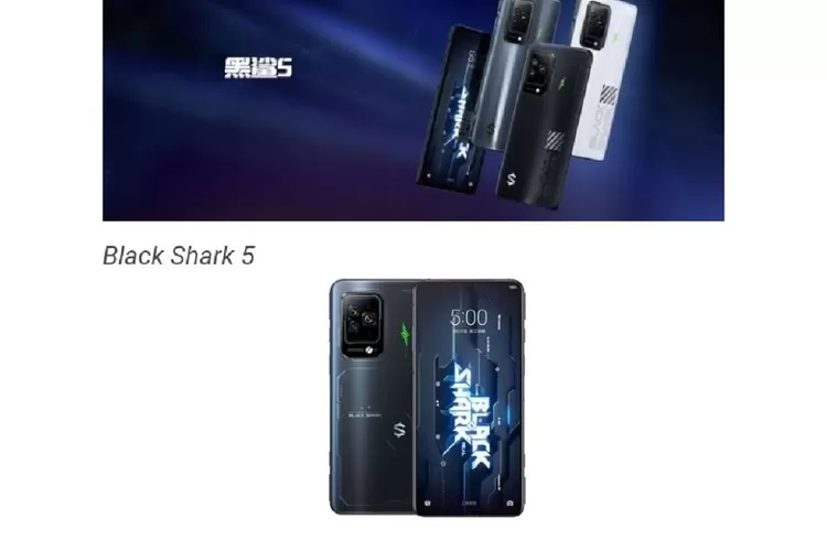 Tampilan Resmi HP Gaming Terbaru Xiaomi, Black Shark 5 Pro dan Black Shark 5 (Tangkapan Layar Situs Gizmochina)