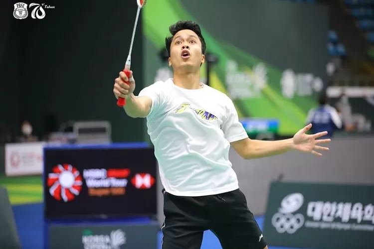 Hasil Pertandingan Korea Open 2022 Babak 32 Besar, Anthony Ginting Unggulan Pertama Kalah di Babak Penyisihan Dalam Dua Game Langsung (instagram /@badminton.ina)