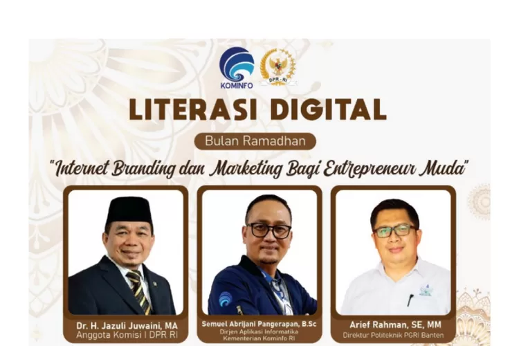 Seminar literasi digital Kemenkominfo mengusung tema Internet Branding dan marketing bagi enterpreneur muda  (B Sadono )