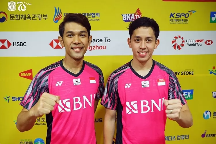  Link Live Streaming Semi Final Korea Open 2022 Tayang 9 April 2022, Saling Lawan Rekan Senegara Ganda Putra Indonesia (Instagram @badminton.ina)