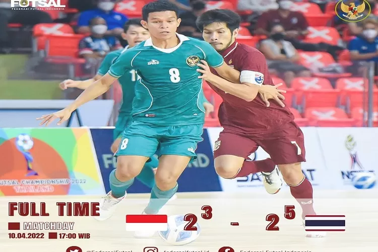 Indonesia Kalah Dari Thailand di Final Piala AFF Futsal 2022,Indonesia Sempat Unggul 2-0 Namun Kalah Pada Babak Penalti (instagram /@federasifutsal_id)