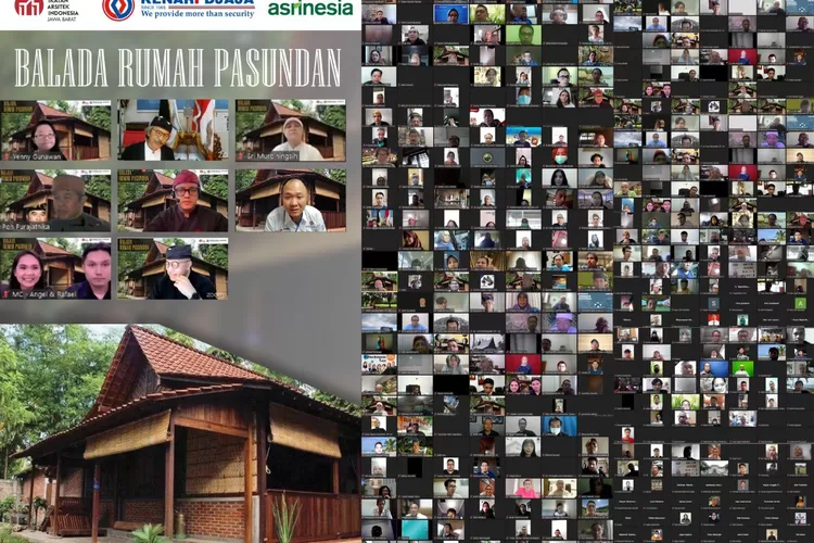 Seminat virtual bertajuk Rumah Tradisional Jawa Barat. 