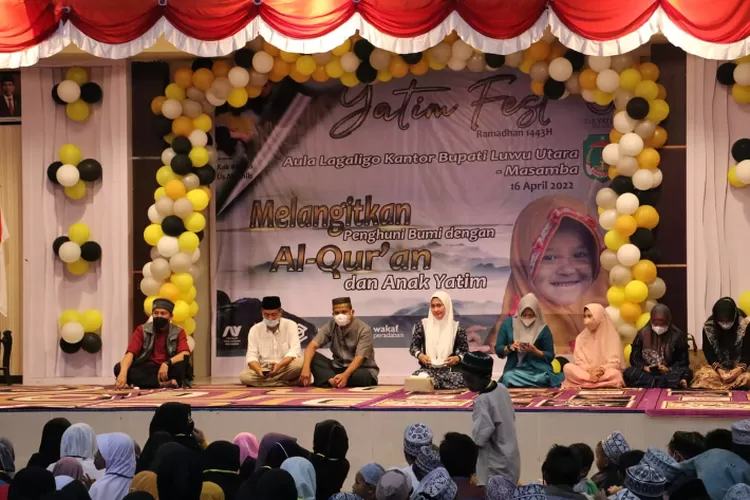 Bupati Luwu Utara: Berkumpul dengan Anak Yatim Mengajarkan Kita Cara Bersyukur (Dok. LHR)