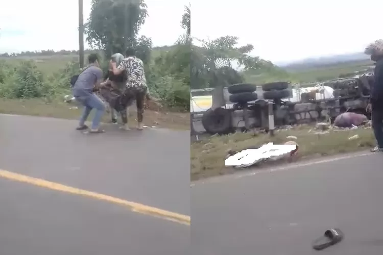 Kecelakaan di Takalar. Foto (tangkap layar)