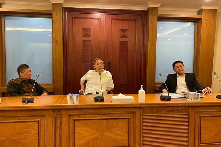 Pertemuan  antara pengurus PITI dengan tokoh karismatik Tionghoa Haji Jusuf  Hamka dan pengurus  PITI di kawasan Sunter, Jakarta Utara, Selasa (19/4/2022) 
