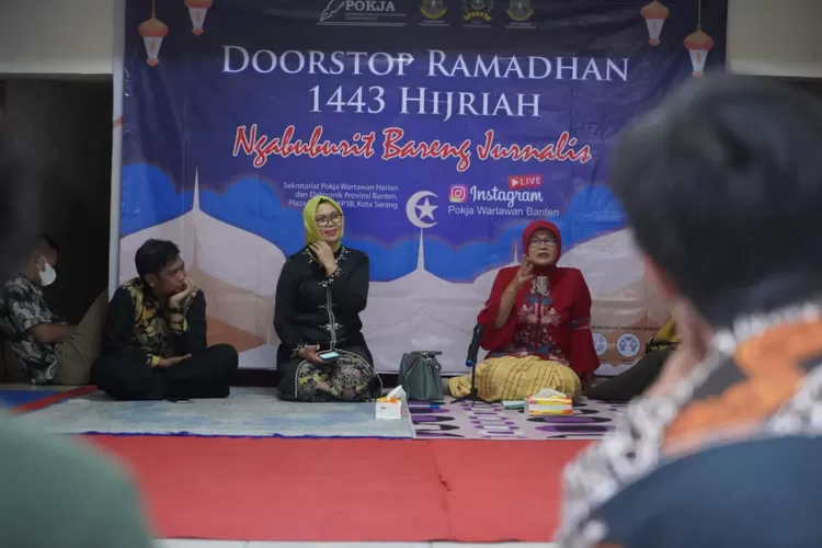 Refleksi Hari Kartini 2022 yang diselenggaran oleh Kelompok Kerja (Pokja) Wartawan Harian dan Elektronik Provinsi Banten yang mengusung tema 'Peran Keluarga Dalam Menanggulangi Kenakalan Remaja', Kamis (21/4/2022).