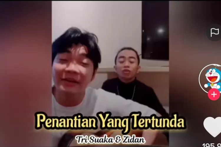 Tri Suaka dan Zinidin Zidan dihujat netizen karena parodikan cara bernyanyi Andika Kangen Band (TikTok @doraemon)