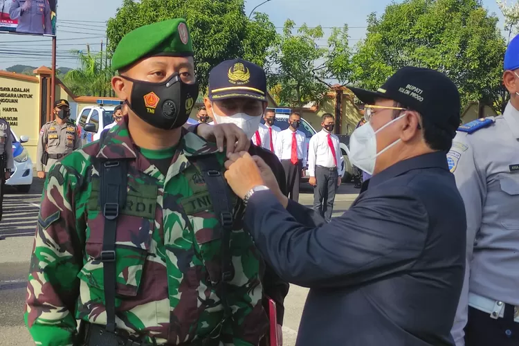 Apel gelar pasukan Ops Ketupat Progo di Halaman Mapolres Kulon Progo. (Foto Amin Kuntari )