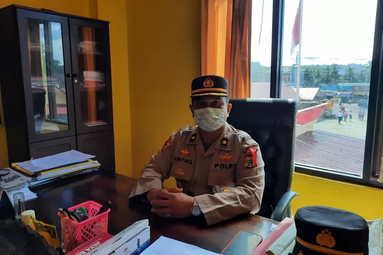 Kabag Ops Polres Sorong, Kompol F. Ginting (suarakarya.id - Yacob Nauly)