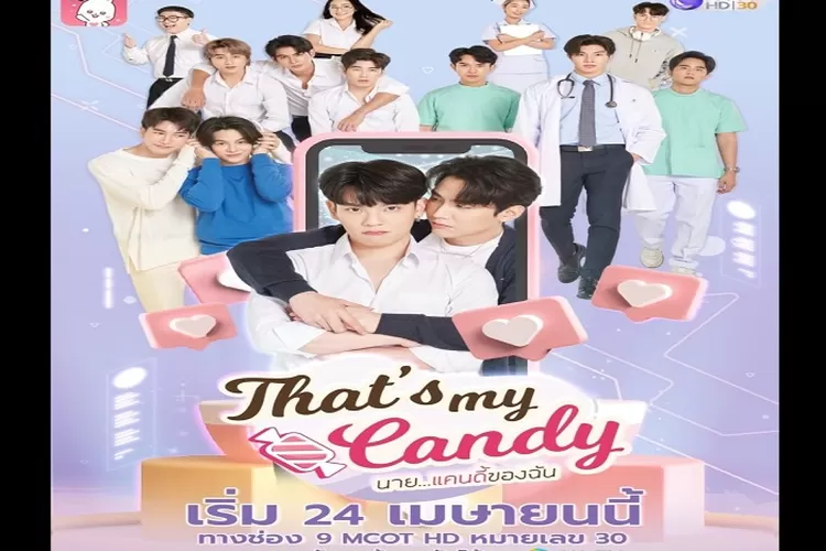Sinopsis dan Daftar Pemain Drama BL Thailand Terbaru That&rsquo;s My Candy Sedang Tayang di Bulan Mei (www.instagram.com/@thatsmycandytheseries)