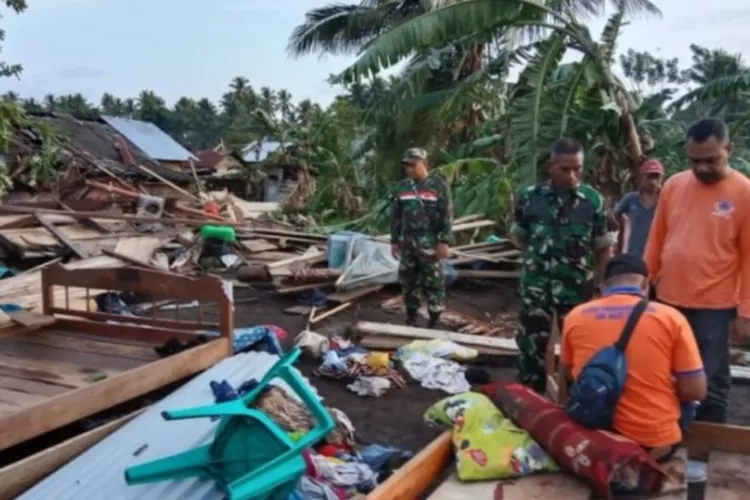 Korban Angin Puting Beliung Di Halmahera Utara Provinsi Maluku Utara (Istimewa)
