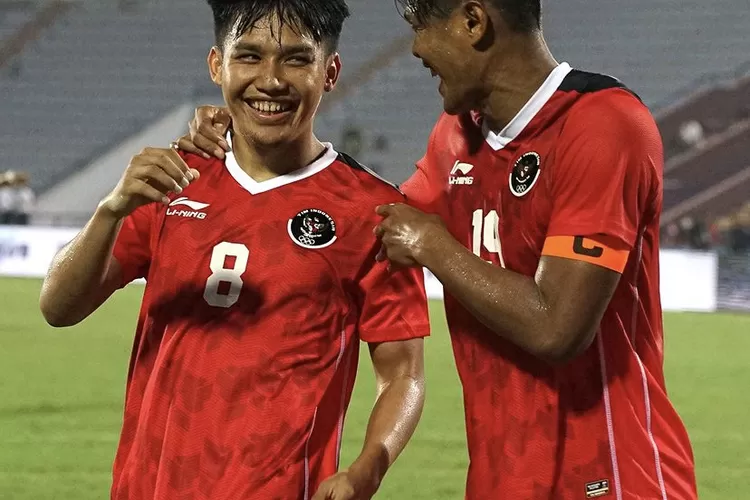 Witan Sulaeman dan Fachruddin, keduanya berhasil mencetak gol untuk Timnas U-23 saat melawan Timor Leste (Instagram/@pssi)
