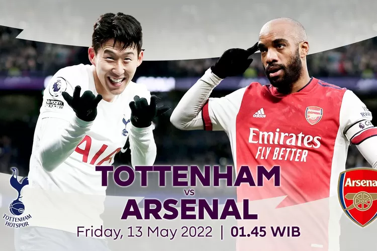Tottenham vs Arsenal akan bertanding di Liga Inggris malam ini (Mola TV)