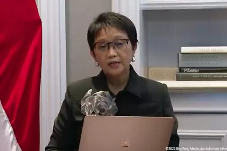 Menlu RI Retno Marsudi. (Screenshot YouTube Sekretariat Presiden )