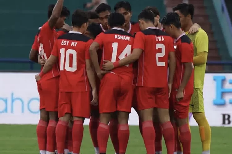 Timnas U-23 Indonesia saat melawan Myanmar (15/5/2022) (Instagram/@pssi)