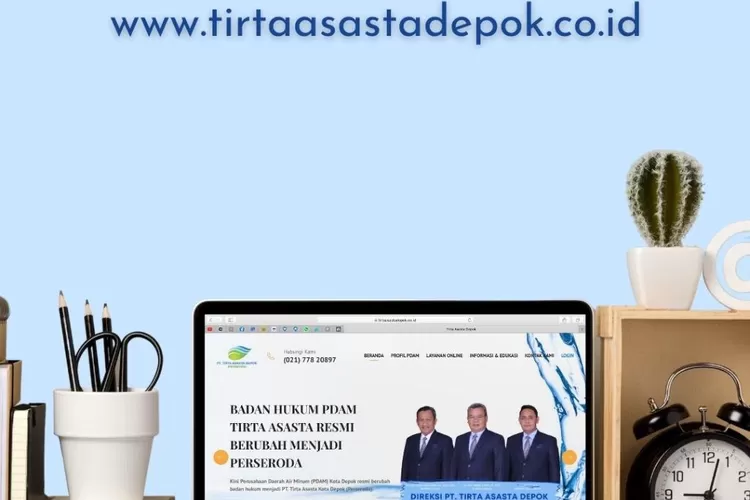 Perubahan website Tirtaasasta Depok (Ist)