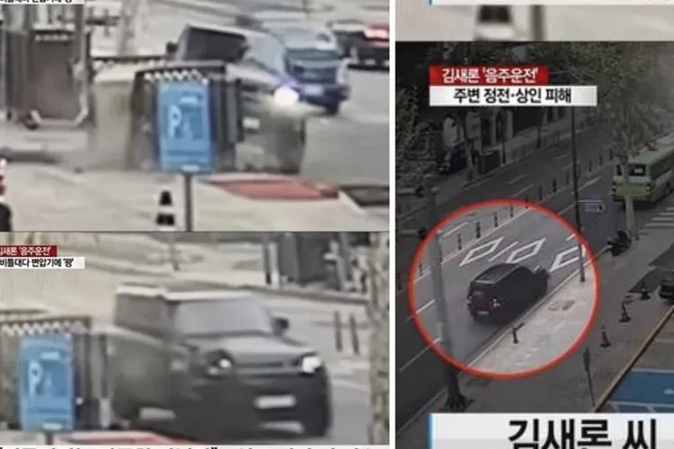 Ini Adalah Rekaman CCTV Saat Aktris Kim Sae Ron DUI dan Menabrak Unit Trafo di Jalan (kbizoom.com)