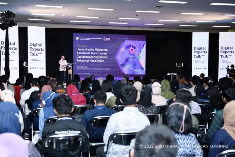 Melalui GNLD, Menkominfo Jhonny G Plate berharap dapat meminimalkan konten negatif dan mengoptimalkan potensi konten positif di internet. (Kemenkominfo)