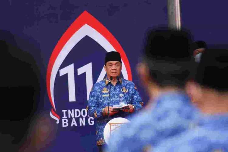 Wagub DKI Ariza menjadi Irup Peringatan Hari Kebangkita Nasional di Balai Kota, Jumat (20/5/2022). (Jakarta, Harkitnas)