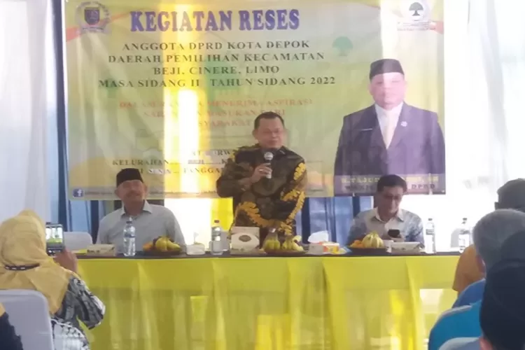 Wakil Ketua DPRD Depok Fraksi Psrtai Golksr Tajudin Tabri bertekad mengembalikan Kejayaan Partai Golkar (G. Windarto)