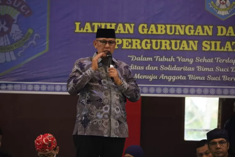 Halal Bihalal dan Latihan Gabungan Anggota Perguruan Silat Bima Suci Kabupaten Kuningan