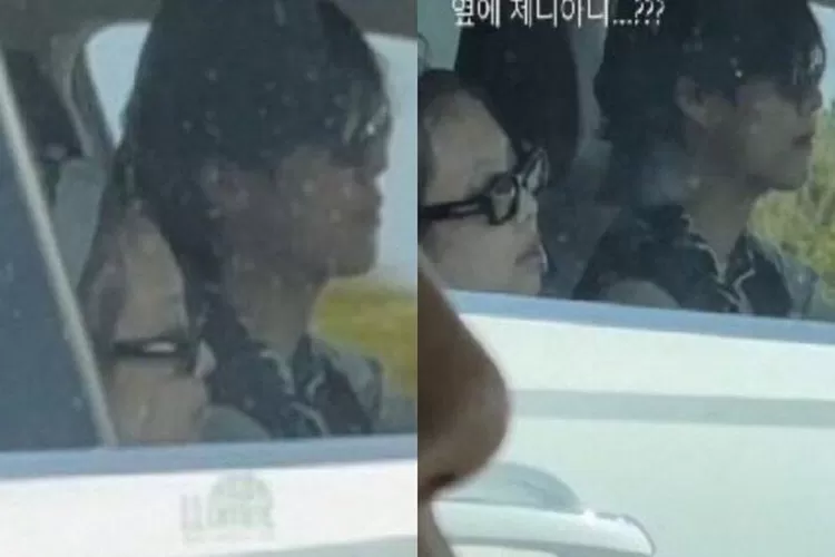 Foto Ketika Jennie BLACKPINK dan V BTS Bersama dalam Sebuah Mobil (Allkpop)