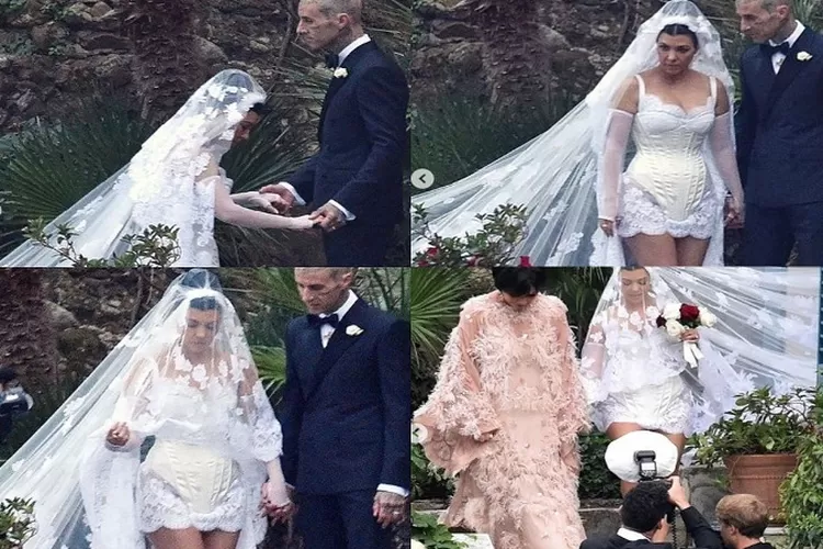 Pernikahan Kourtney Kardashian dan Travis Barker di Portofino, Italia (Instagram Akun @kravis_love)