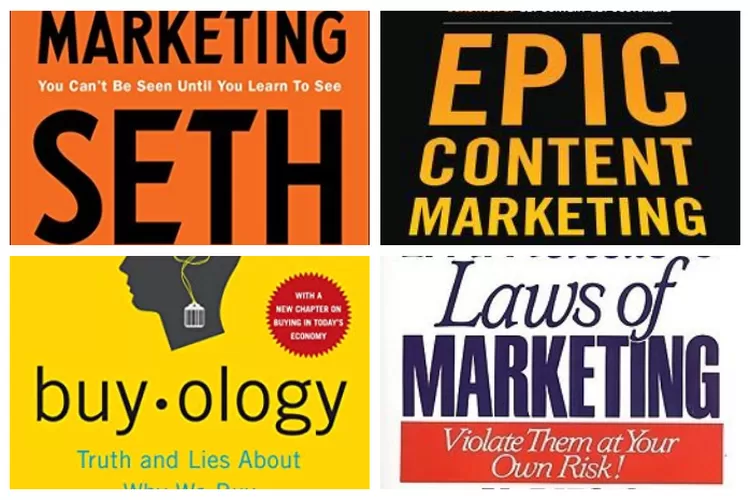 10 Rekomendasi Buku Marketing yang Wajib Baca (Kolase buku (goodreads))