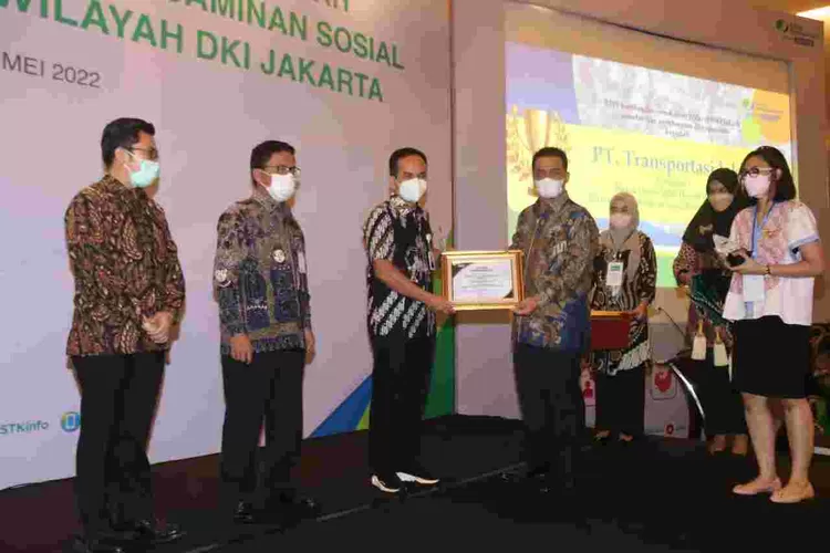 Wagub DKI Jakarta Ariza menghadiri  gathering BPJS Ketenagakerjaan di Wilayah Jakarta, Rabu (24/5/2022).