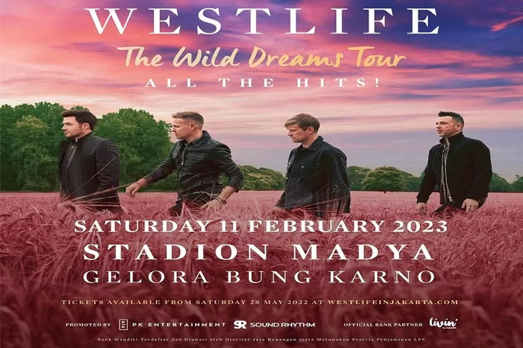  Cek Harga Tiket Konser Westlife di Jakarta Tanggal 11 Februari 2023, Mulai Dijual 28 Mei 2022 Secara Online (instagram /@ soundrhythm)